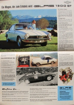 Glas Modelprogram 1965 three carbrochures (5721)